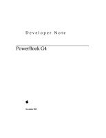 Apple_Developer Note PowerBook G4